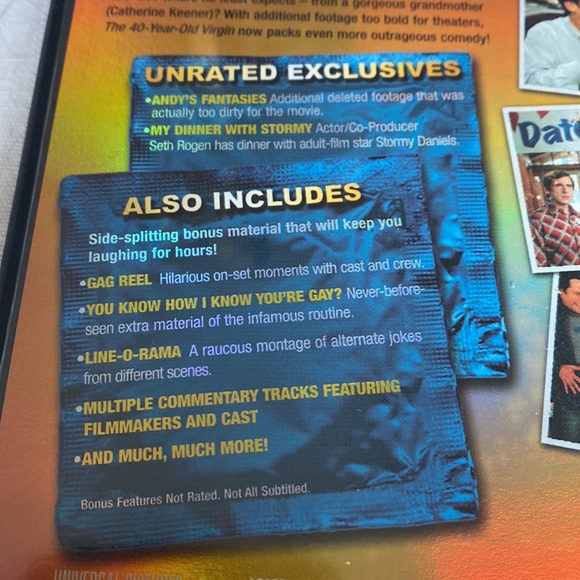 🎬PRICING🎬 The 40-Year-Old Virgin DVD - Full Screen Edition - Picture 7 of 7